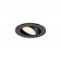 Preview: SLV 1009005 NEW TRIA® 45, DL, rund, Deckeneinbauleuchte, 3000 K, 24°, schwarz