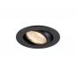 Preview: SLV 1009023 NEW TRIA® 68 Deckeneinbauleuchte rund 7,5W 3000K schwarz PHASE AIRTIGHT