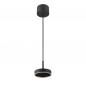 Preview: SLV 1009014 GRIP! FLAT Pendelleuchte PHASE 2700/3000K schwarz/gold – moderne LED Pendelleuchte mit CCT Switch