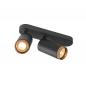 Preview: SLV 1009097 GRIP! L Deckenstrahler GU10 Schwarz/Gold