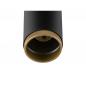 Preview: SLV 1009093 GRIP! L SPOT CL Deckenstrahler zylindrisch schwarz/gold max 6W GU10