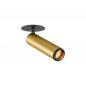 Preview: SLV 1009090 GRIP! M Deckeneinbauleuchte PHASE 2700 K 42° IP20 gold/schwarz