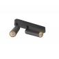 Preview: SLV 1009079 GRIP M LED Deckenaufbauleuchte 28W 3000K Schwarz Gold dimmbar 42 Grad CRI90 modernes Design