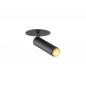 Preview: SLV 1009055 GRIP! S Deckeneinbauleuchte 10W 3000K 29° CRI90 Ø 6,8 cm dimmbar schwarz/gold
