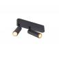 Preview: SLV 1009047 GRIP! S Deckenaufbauleuchte double PHASE 3000K 21W 29° schwarz/gold