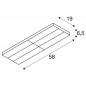 Preview: SLV 1009147 SIGHT PANEL 3~ Spot rechteckig 38W 3000K weiß 70° Schienenstrahler CRI90 IP20