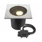 Preview: SLV 1009171 DASAR XL Bodeneinbauleuchte – professionelle LED Außenbeleuchtung 27W 2600lm 3000K IP67 DALI Edelstahl/Schwarz