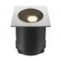 Preview: SLV 1009171 DASAR XL Bodeneinbauleuchte – professionelle LED Außenbeleuchtung 27W 2600lm 3000K IP67 DALI Edelstahl/Schwarz
