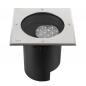 Preview: SLV 1009169 DASAR® L Bodeneinbauleuchte LED 3000K Edelstahl/Schwarz IP65/IP67 quadratisch DALI