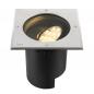 Preview: SLV 1009169 DASAR® L Bodeneinbauleuchte LED 3000K Edelstahl/Schwarz IP65/IP67 quadratisch DALI