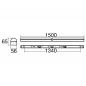 Preview: SLV 1009261 BATTEN P 1500 LED 28W 4217–7316lm 3000–5000K CCT DALI EM 3H Lichtleiste