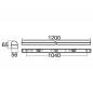 Preview: SLV 1009252 BATTEN P 1200 LED 52W 830/840/850 WH Aufbauleuchte 1200mm