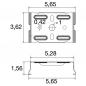 Preview: SLV 1009245 EASYLIGHT SCF M10 Surface Ceiling Fix M10 Edelstahl Lichtbandsystem Zubehör
