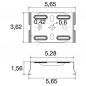 Preview: SLV 1009244 EASYLIGHT SCF M6 Surface Ceiling Fix M6 Edelstahl Lichtbandsystem Zubehör