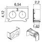 Preview: SLV 1009240 EASYLIGHT EC End Cap WH Lichtbandsystem Zubehör Abschlusskappe