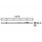 Preview: SLV 1009194 RETRO LT 1500 25W 4700–13300lm IP20 LED Lichtbandsystem DALI OVAL Optik CCT Switch