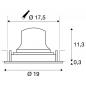 Preview: SLV 1009984 NUMINOS MOVE XL LED Deckeneinbauleuchte 24W 3500lm 2700K CRI90 weiß schwarz schwenkbar Einbaudurchmesser 175mm