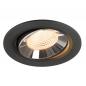 Preview: SLV 1009818 NUMINOS® MOVE L Deckeneinbauleuchte schwarz/chrom 2700K 55° CRI90 schwenkbar -  Einbau Ø 14,5cm