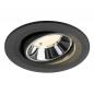 Preview: SLV 1009528 NUMINOS® MOVE S Deckeneinbauleuchte schwarz/chrom 4000K 40° CRI90 , Einbau Ø 9cm