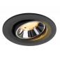 Preview: SLV 1009510 NUMINOS® MOVE S Deckeneinbauleuchte schwarz/chrom 3000K 40° CRI90 , Einbau Ø 9cm