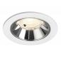 Preview: SLV 1009483 NUMINOS® S Deckeneinbauleuchte weiß/chrom 4000K 40° CRI90 , Einbau Ø 6,8cm