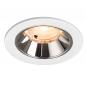 Preview: SLV 1009447 NUMINOS® S Deckeneinbauleuchte weiß/chrom 2700K 40° CRI90 , Einbau Ø 6,8cm