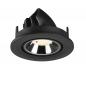 Preview: SLV 1009420 NUMINOS® GIMBLE S Deckeneinbauleuchte schwarz/chrom 4000K 40° CRI90 , Einbau Ø 9cm