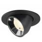 Preview: SLV 1009420 NUMINOS® GIMBLE S Deckeneinbauleuchte schwarz/chrom 4000K 40° CRI90 , Einbau Ø 9cm