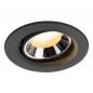 Preview: SLV 1009366 NUMINOS® MOVE XS Deckeneinbauleuchte schwarz/chrom 4000K 40° CRI90 , Einbau Ø 6,8cm