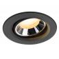 Preview: SLV 1009348 NUMINOS® MOVE XS Deckeneinbauleuchte schwarz/chrom 3000K 40° CRI90 , Einbau Ø 6,8cm