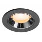 Preview: SLV 1009273 NUMINOS® XS Deckeneinbauleuchte schwarz/chrom 2700K 20° CRI90, Einbau Ø 5,5cm