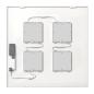 Preview: SLV 1010122 PAVANNO – LED Einbauleuchte 62x62 cm 22W DALI 3000/4000/5000K UGR<19