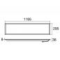 Preview: SLV 1010113 PANEL P 1200/300 LED 21W 7686lm 4000K UGR19 Lichtpanel