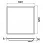 Preview: SLV 1010111 PANEL P 625 LED 26W 7348lm 4000K UGR19 DALI Lichtpanel