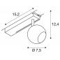 Preview: SLV 1010450 LIGHT EYE® 2.0 1~ Spot PHASE schwarz