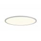 Preview: SLV 1010425 PANEL 60 – runde LED Deckenaufbauleuchte DALI 29W 3000/4000K grau UGR<19