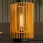 Preview: SLV 1010402 WUD TL – E27 Tischleuchte zylindrisch Holz beige 40W IP20