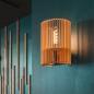Preview: SLV WUD WL 1010401 – E27 Wandlampe zylindrisch Holz natur