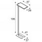 Preview: SLV 1010394 WORKLIGHT EASY FL 940 Stehleuchte 4000K IP20 weiß – moderne Bürostehleuchte mit blendfreiem Arbeitslicht