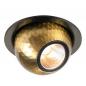 Preview: SLV 1010353 DYSKO Deckeneinbauleuchte rund PHASE 2700K schwarz/gold Einbaudurchmesser 65 mm