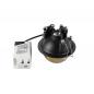 Preview: SLV 1010353 DYSKO Deckeneinbauleuchte rund PHASE 2700K schwarz/gold Einbaudurchmesser 65 mm