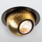 Preview: SLV 1010353 DYSKO Deckeneinbauleuchte rund PHASE 2700K schwarz/gold Einbaudurchmesser 65 mm