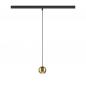 Preview: SLV 1010336 DYSKO 48V Pendelleuchte DALI Pendellänge 200 cm 2700K 36° schwarz/gold