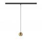 Preview: SLV 1010336 DYSKO 48V Pendelleuchte DALI Pendellänge 200 cm 2700K 36° schwarz/gold