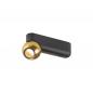 Preview: SLV 1010312 DYSKO Wand- und Deckenaufbauleuchte Switch Single PHASE 2700K 6,7W 36° schwarz/gold