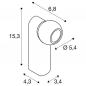Preview: SLV 1010312 DYSKO Wand- und Deckenaufbauleuchte Switch Single PHASE 2700K 6,7W 36° schwarz/gold