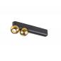 Preview: SLV 1010306 DYSKO Wand- und Deckenleuchte Double PHASE 2700K 13W 36° schwarz/gold
