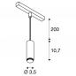 Preview: SLV 1010289 LALU® 48V LED Pendelleuchte DALI Mix&Match Schwarz 9W 700–800lm 2700/3000K 40°