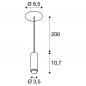 Preview: SLV 1010286 LALU® Einbau Pendelleuchte LED Base Mix&Match 9,5W 2700/3000K schwarz – flexible Design-Pendelleuchte (ohne Schirm) mit frei kombinierbaren Schirmen