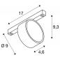 Preview: SLV 1010255 KALU 2.0 48V LED Schienenstrahler 9W 1450lm 3000K 36° Schwarz DALI – moderner Niedervolt-Spot für flexible Lichtsysteme